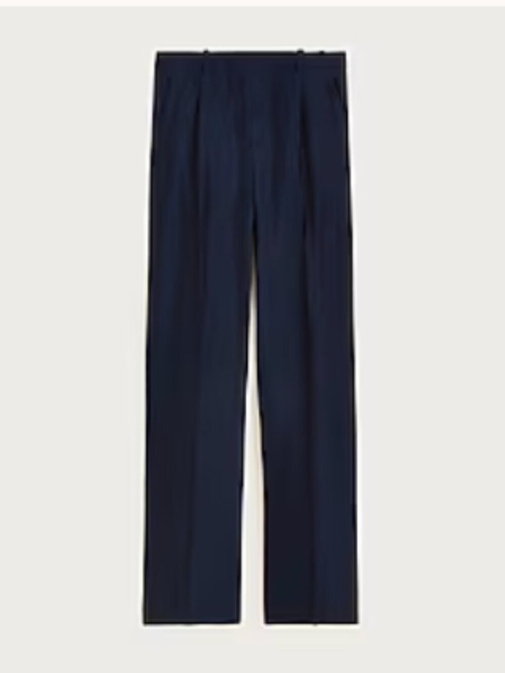 J. Crew Essential Wide Leg Pant in Textured Satin, Navy, Size 00
